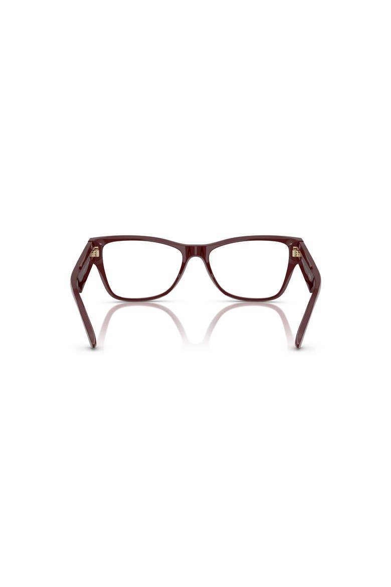 54mm Rectangle optical glasses, Alternate, color, Red