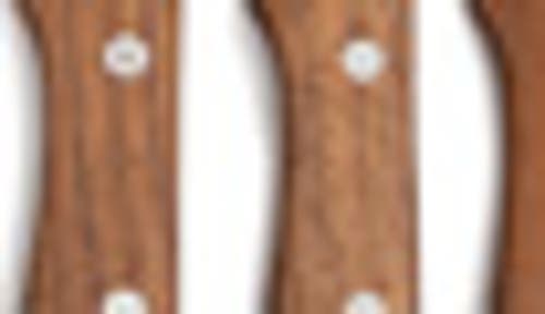 Brooklyn Steel Co. Walnut Jumbo Steak Knives In Brown