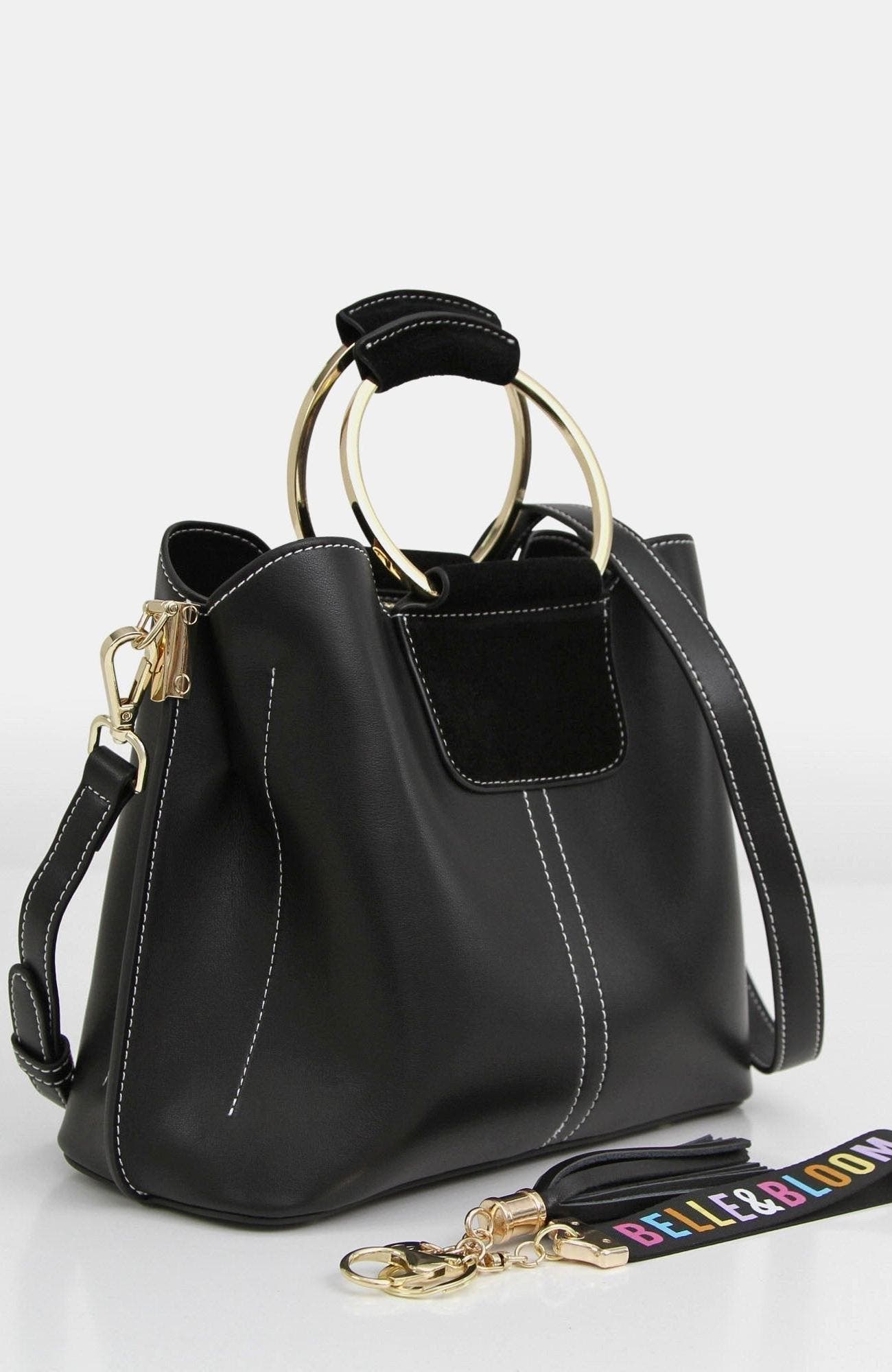 Belle & Bloom Twilight Leather Cross Body Bag, Alternate, color, Black