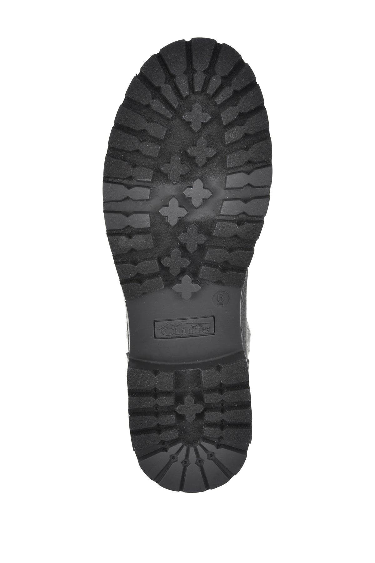 CLIFFS BY WHITE MOUNTAIN Pathfield Lace-Up Boot, Alternate, color, Black/Fabric