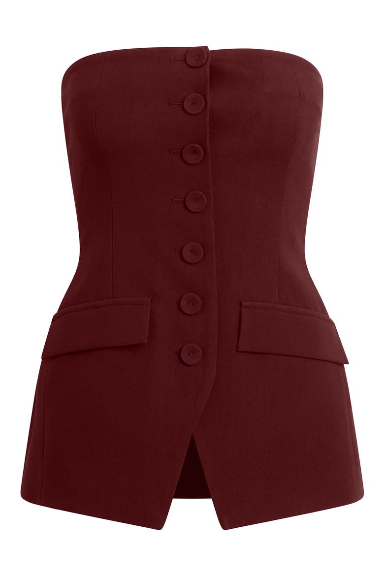 Phoebe The Dream Bustier Top, Alternate, color, VINO