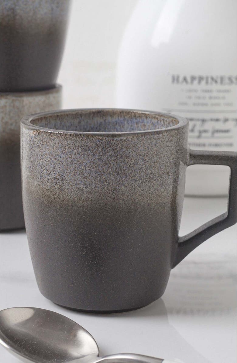 Stone Lain Vince Stoneware 4-Piece Mug Set, Alternate, color, Gray-Green-Blue