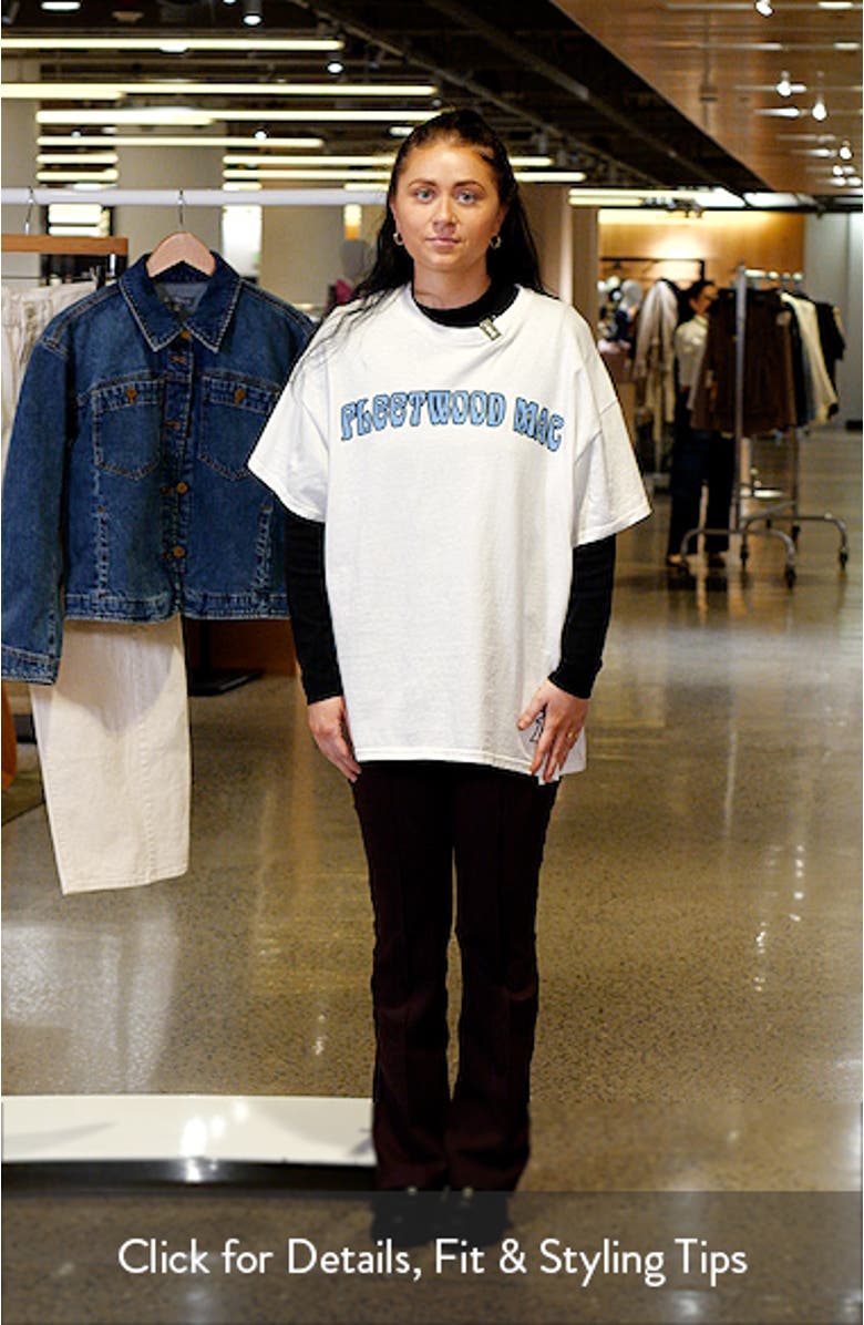 Fleetwood Mac Oversize Tour Graphic T-Shirt, sales video thumbnail