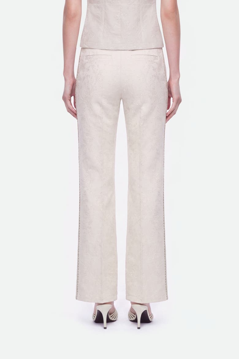 High Waist Fluid Trousers, Alternate, color, Ivory