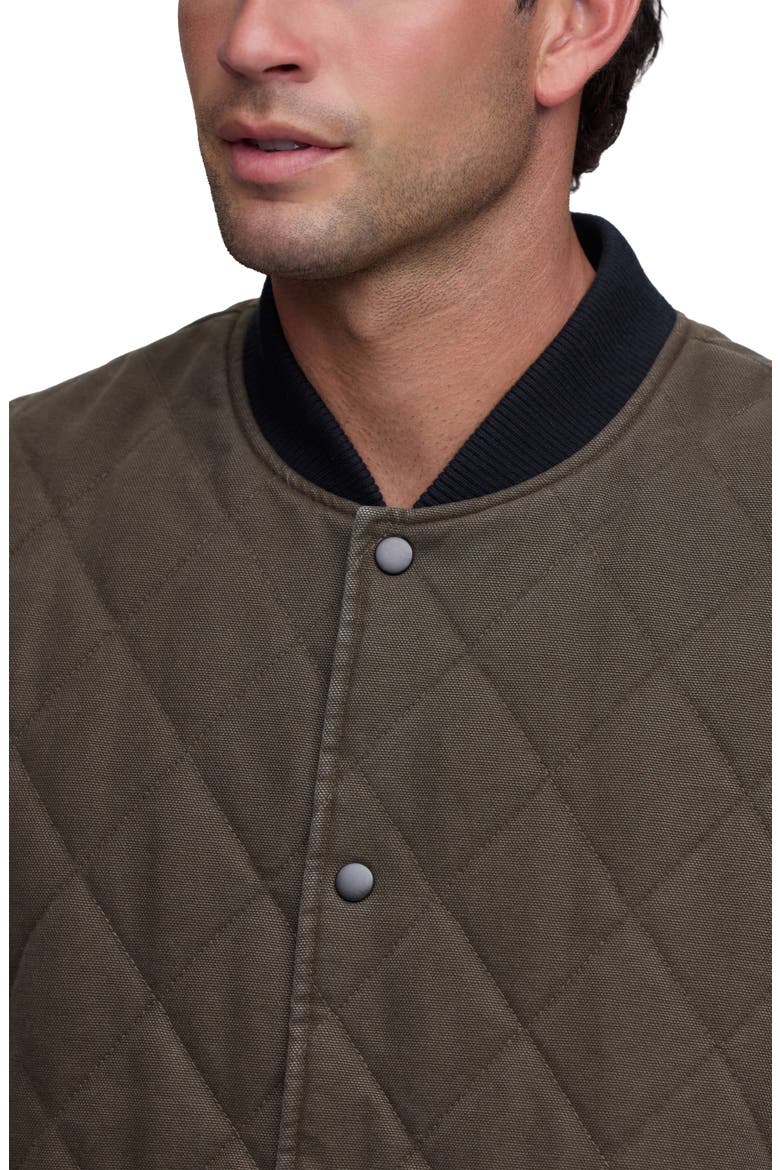 Quilted Canvas Twill Vest, Alternate, color, HAVANA