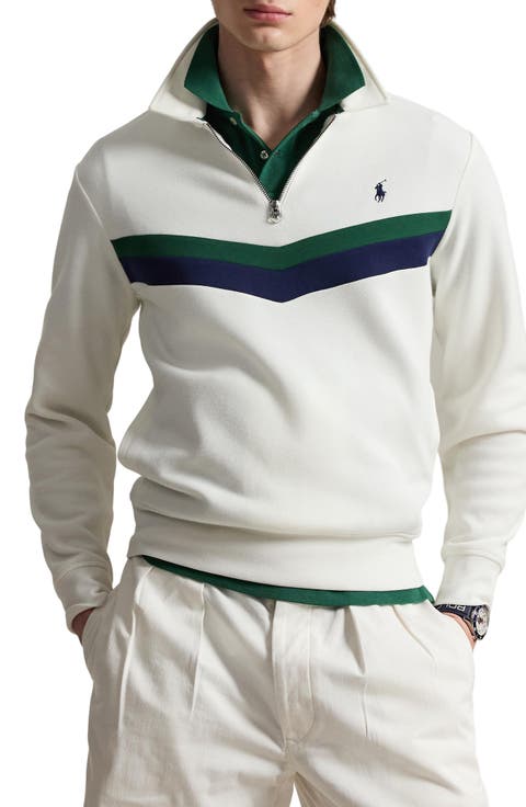 Double Knit Quarter Zip Sweatshirt