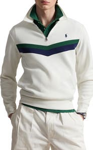 Polo Ralph Lauren Double Knit Quarter Zip Sweatshirt