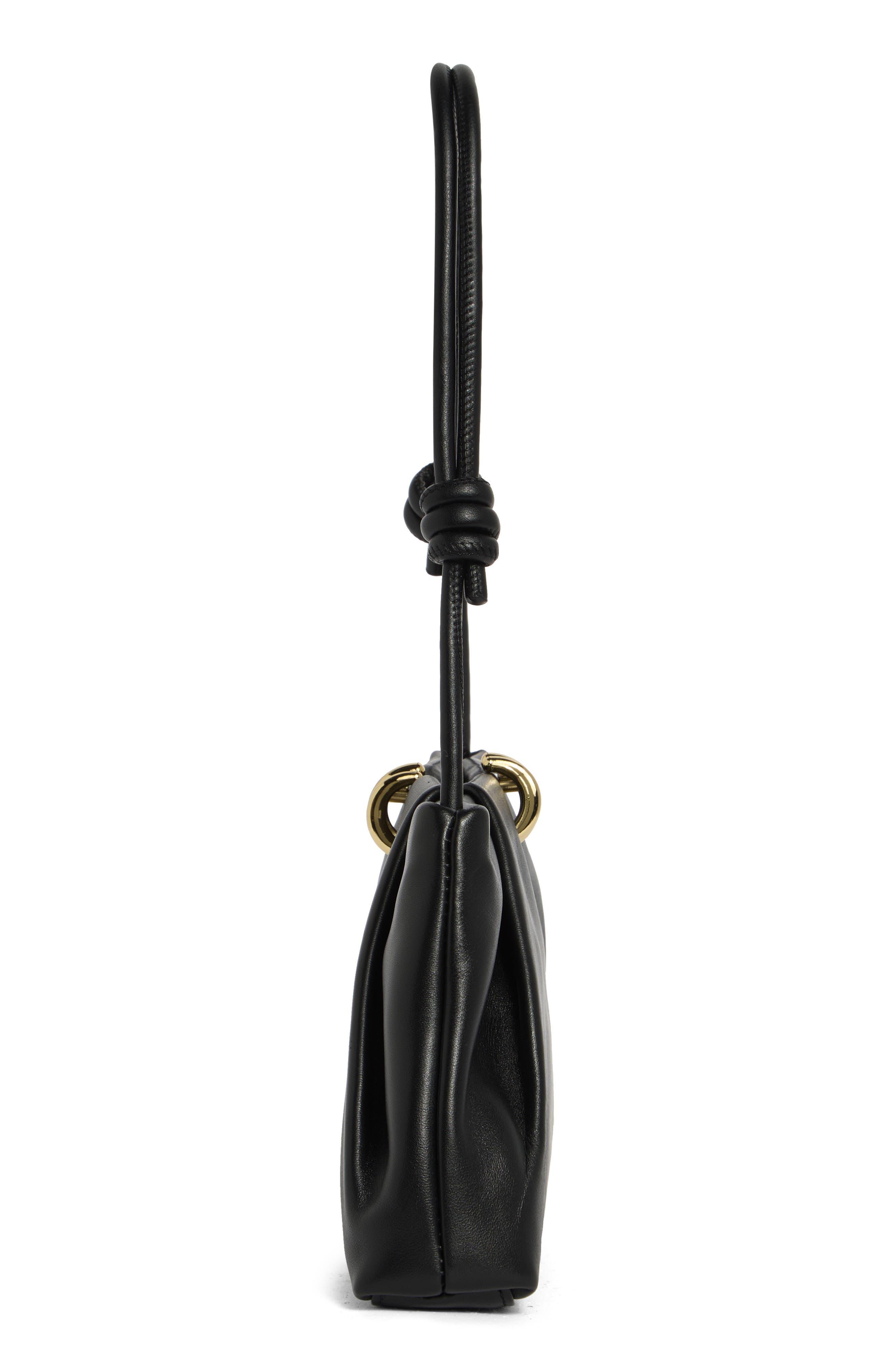 Ravel Leather Shoulder Bag, Alternate, color, BLACK