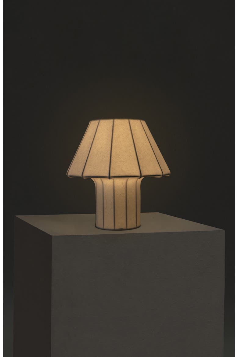 Celeste 12.6" LED Lightweight Table Lamp with Resin Fabric Shade, Bulb Included, Alternate, color, Off-White