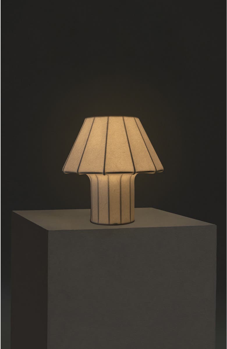 Brightech Celeste 12.6" LED Lightweight Table Lamp with Resin Fabric Shade, Bulb Included, Alternate, color, Off-White