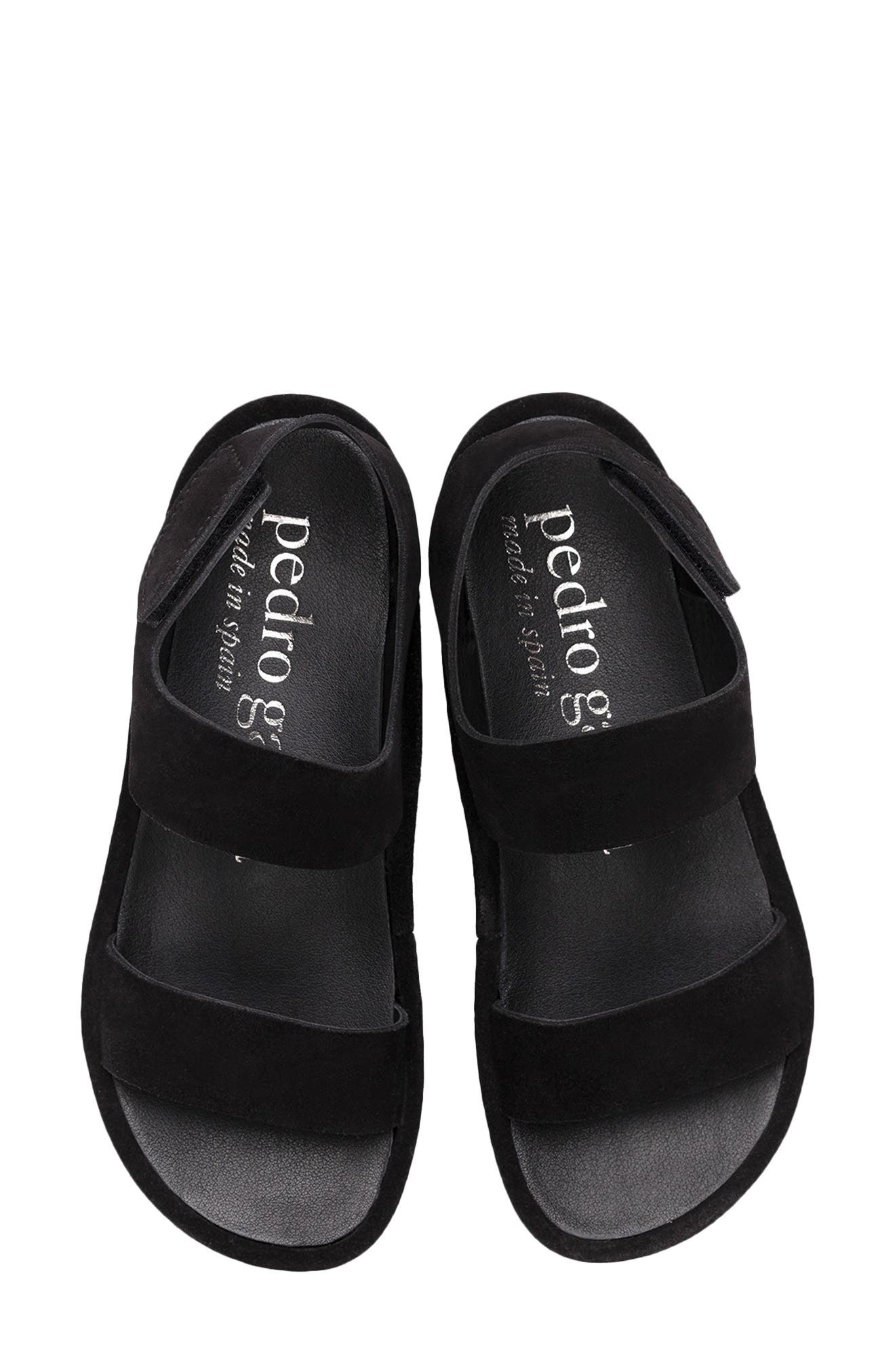Pedro Garcia Lacey Platform Slingback Sandal, Alternate, color, Black Castoro