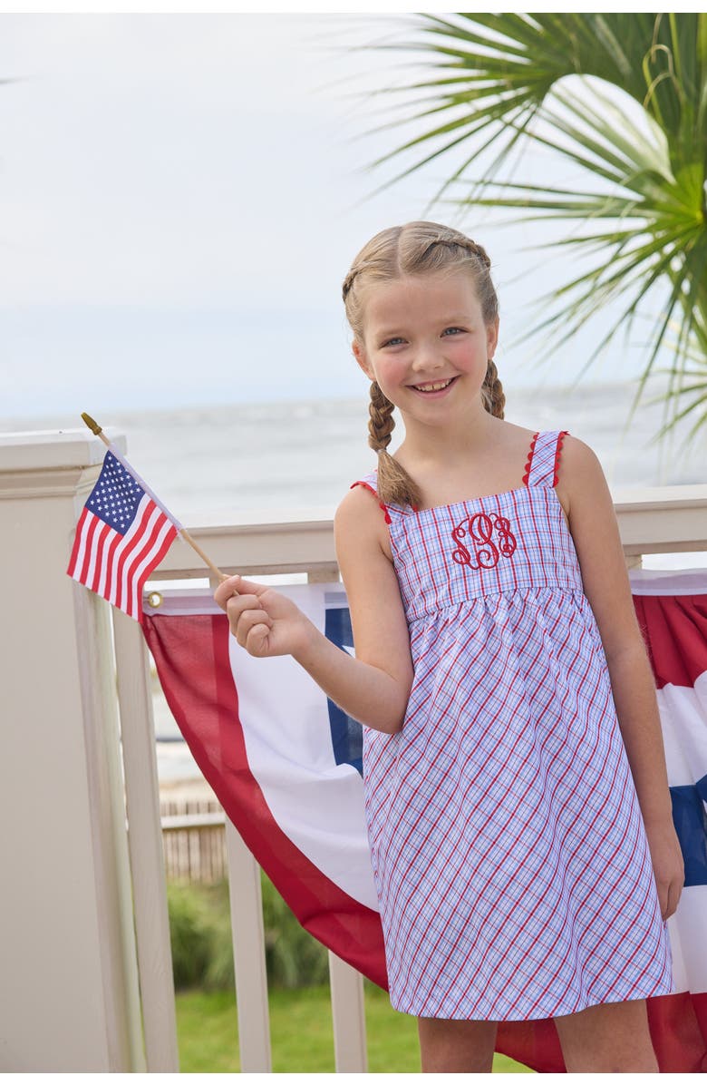 Little English Kids' Evie Dress Blend, Alternate, color, Patriotic Plaid