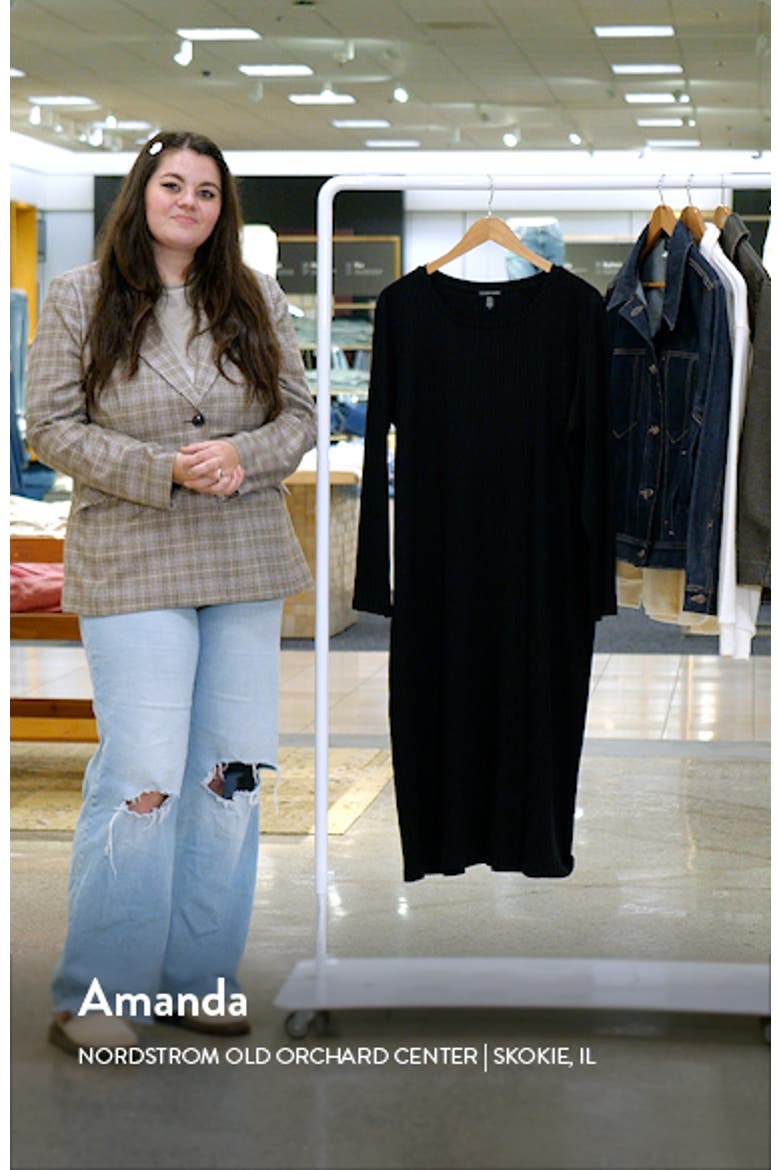 Long Sleeve Rib Dress video