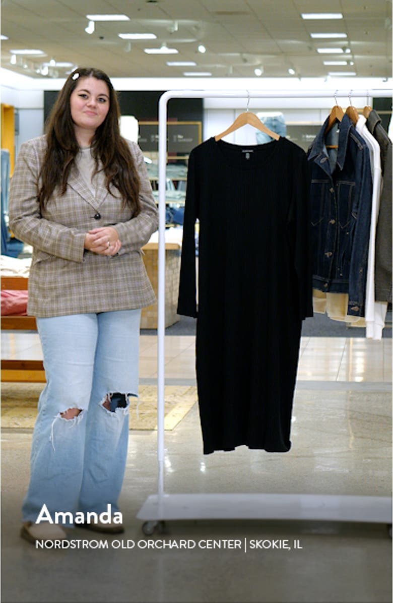 Long Sleeve Rib Dress, sales video thumbnail