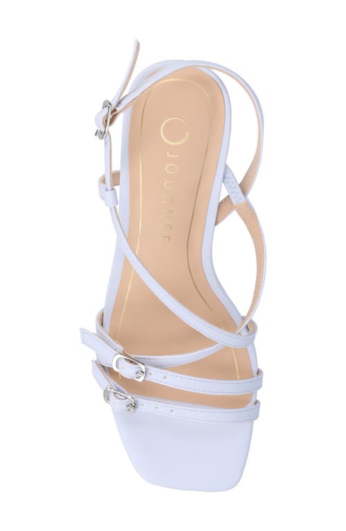 Journee Collection Clinne Wedge Sandal In Light Blue