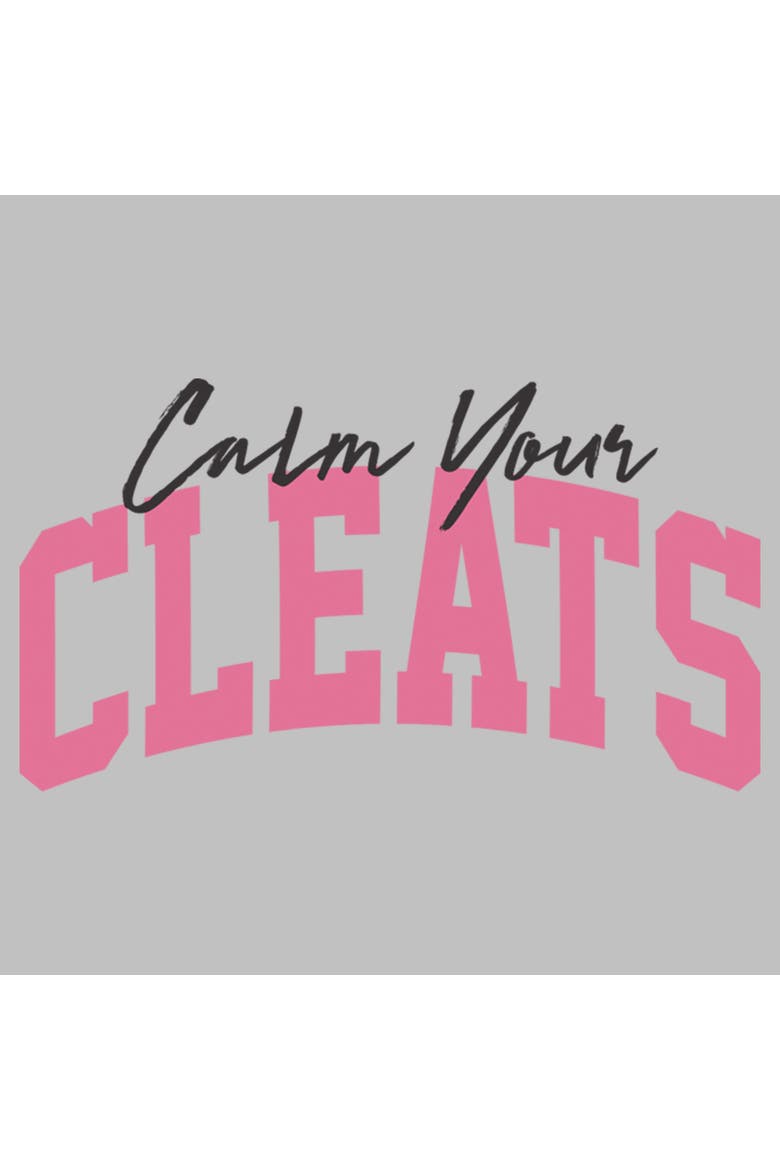 Women's Lost Gods Funny Calm Your Cleats  Graphic T-Shirt, Alternate, color, Athletic Heather