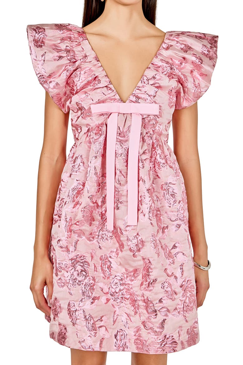 Jacquard Minidress, Alternate, color, PINK