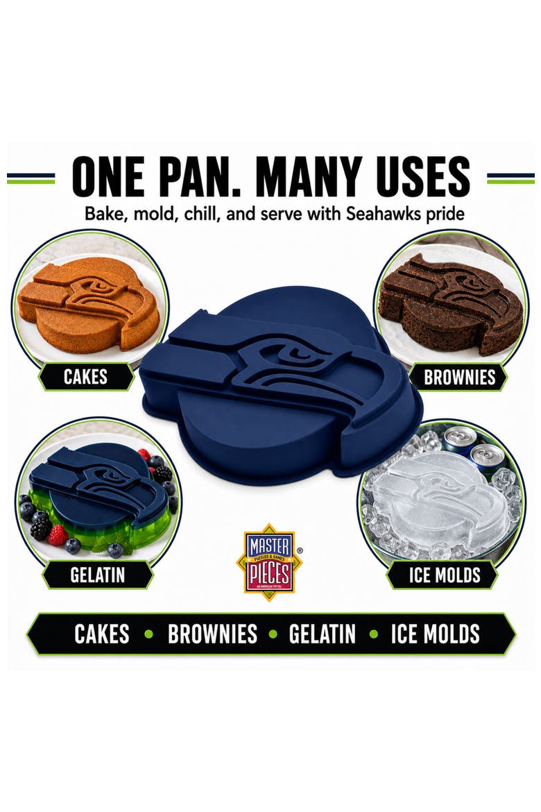 Seattle Seahawks Cake Pan, Alternate, color, Blue