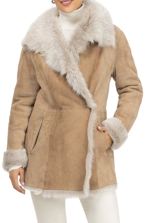 Gorski Merino Toscana Lamb Short Jacket In Brown