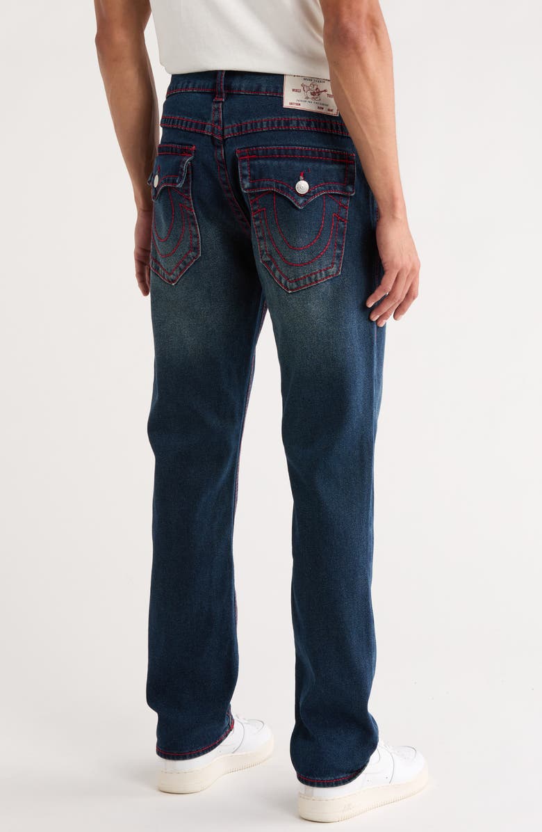 True Religion Geno Big T Flap Pocket Slim Jeans, Alternate, color, Dark Woodland Wash
