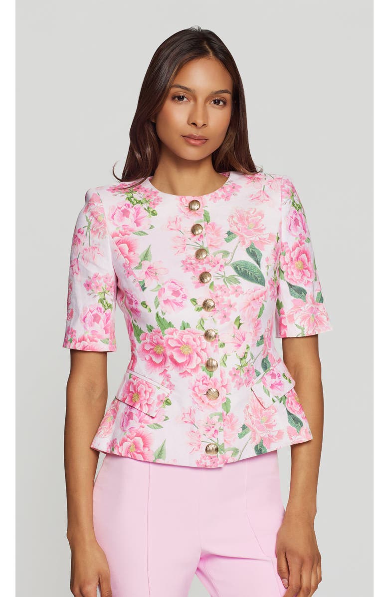 Generation Love Adriana Floral Linen Jacket, Main, color, 