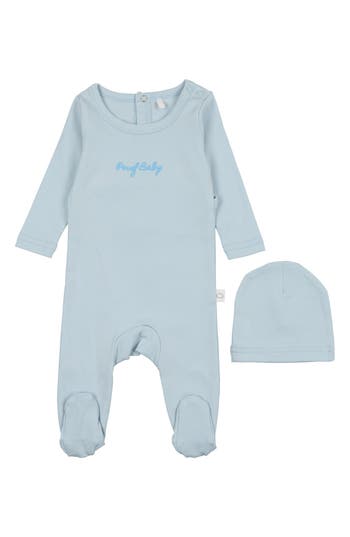 Pouf Baby & Hat In Blue