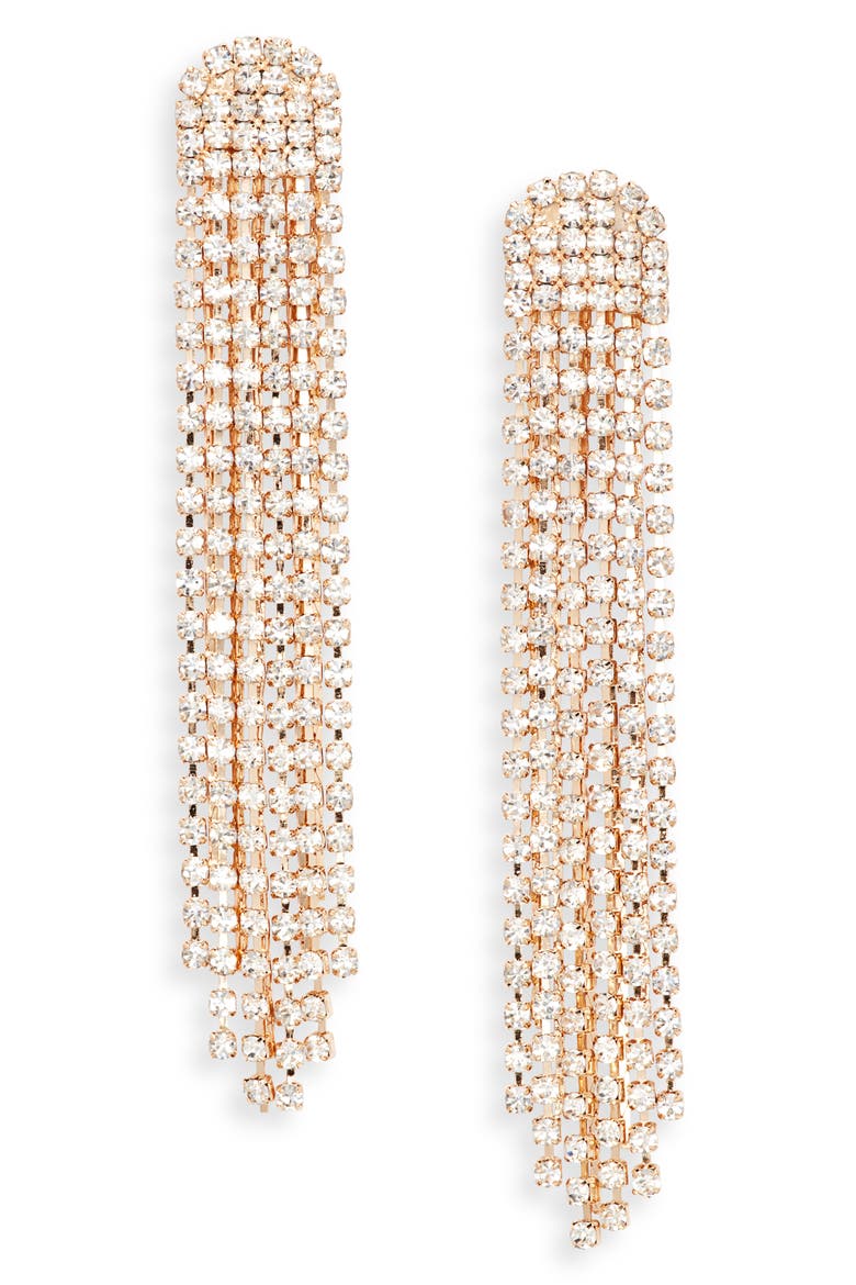 Glitz Chandelier Earrings, Main, color, GOLD
