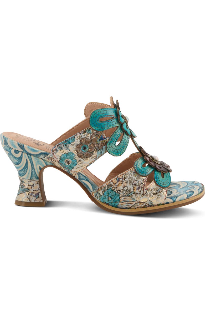L'Artiste by Spring Step Alania Sandal, Alternate, color, Turquoise Multi
