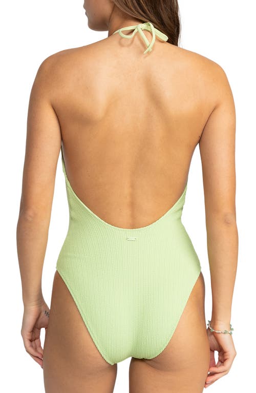 Roxy Juniors' Aruba Keyhole-cutout One-piece Swimsuit In Margarita