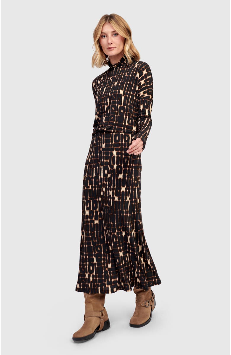 Alembika Glyph Pencil Skirt, Alternate, color, Matrix