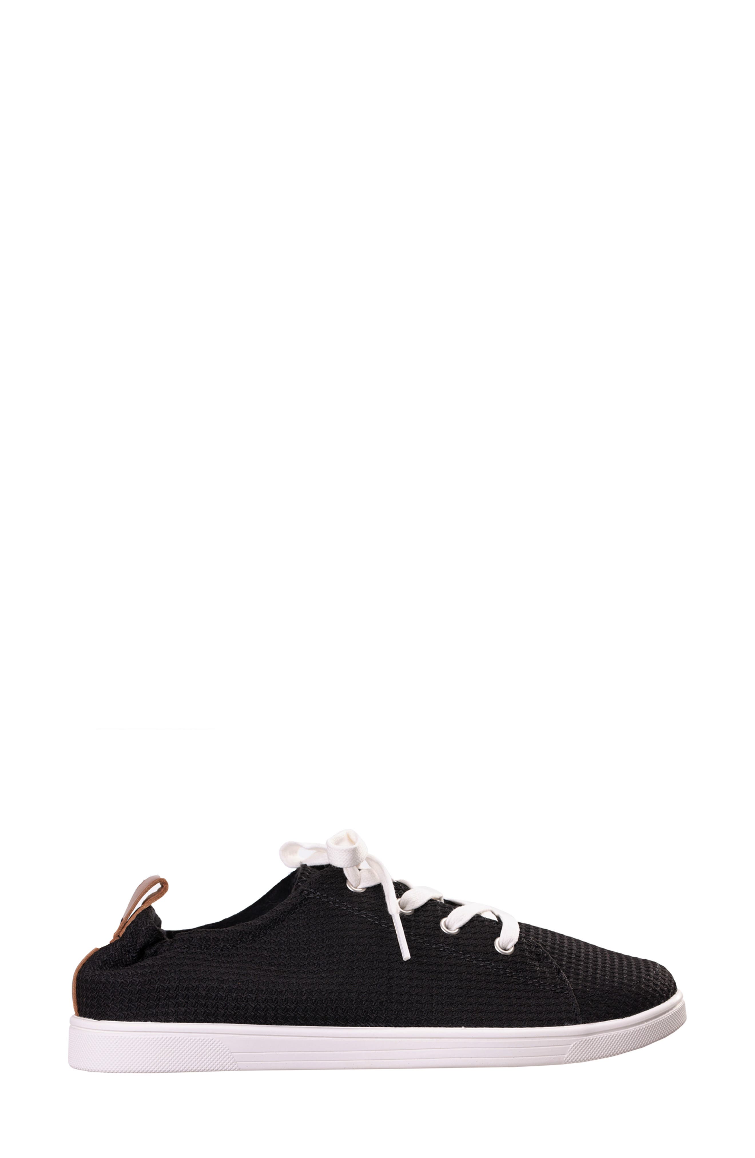 Ophelia Quilted Sneaker, Alternate, color, BLACK