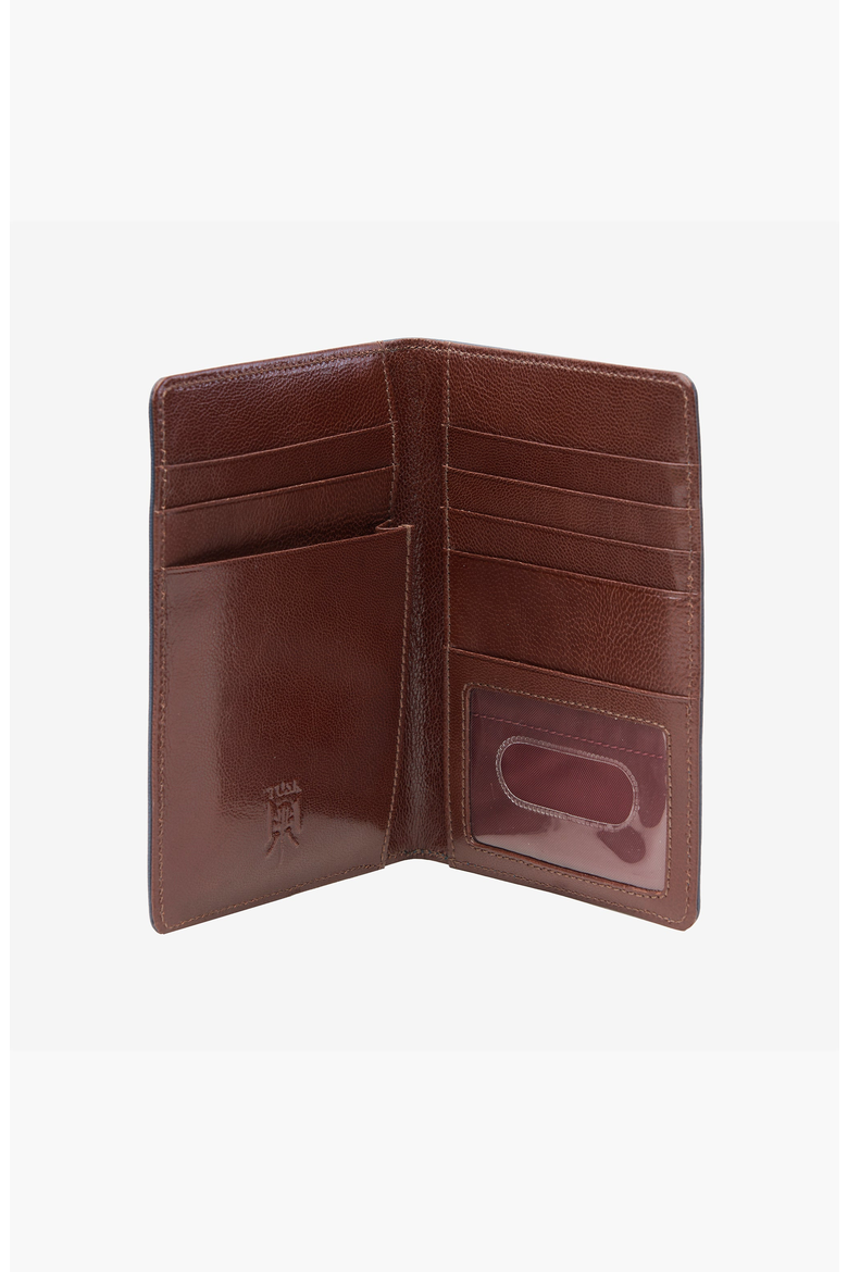 Siam Passport Wallet, Alternate, color, Blue / Chocolate