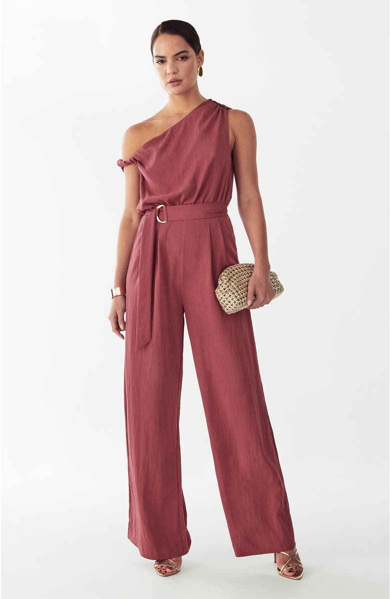 BWLDR Mariah Jumpsuit, Main, color, Rosewood