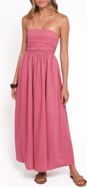 Petal & Pup Nesta Strapless Maxi Dress