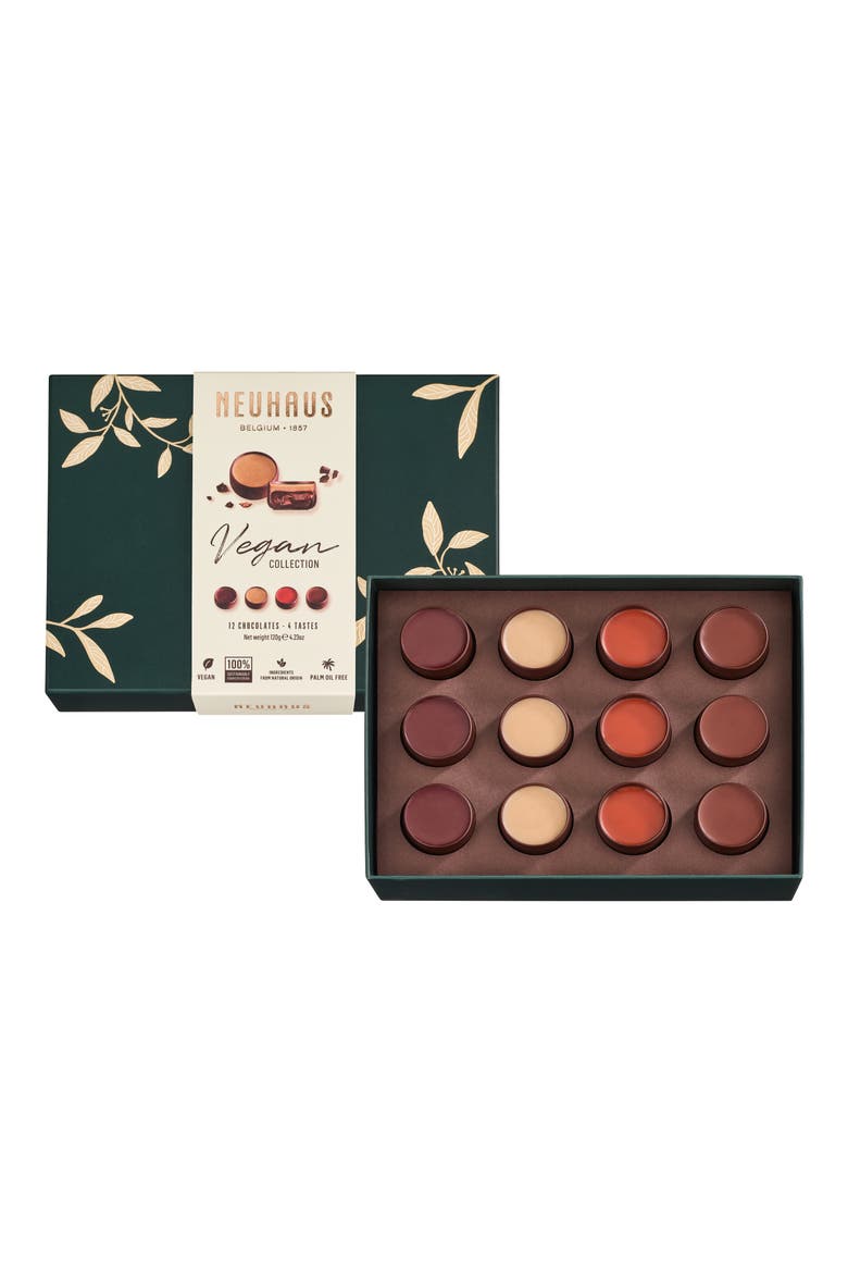 Vegan Collection 12-Piece Chocolate Gift Box, Alternate, color, BLUE