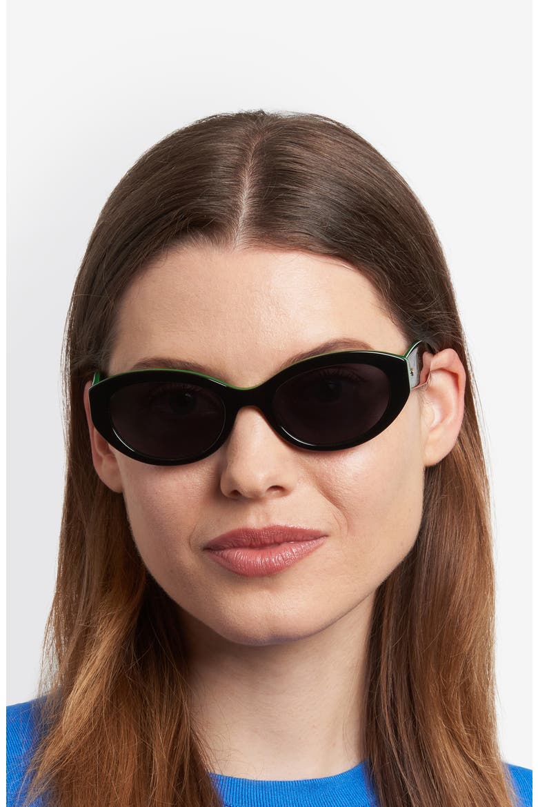 caeley 52mm oval sunglasses, Alternate, color, 07ZJ-IR