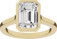 Jennifer Fisher 18K Gold Emerald Cut Lab Created Diamond Solitaire Ring - 4.0 ctw