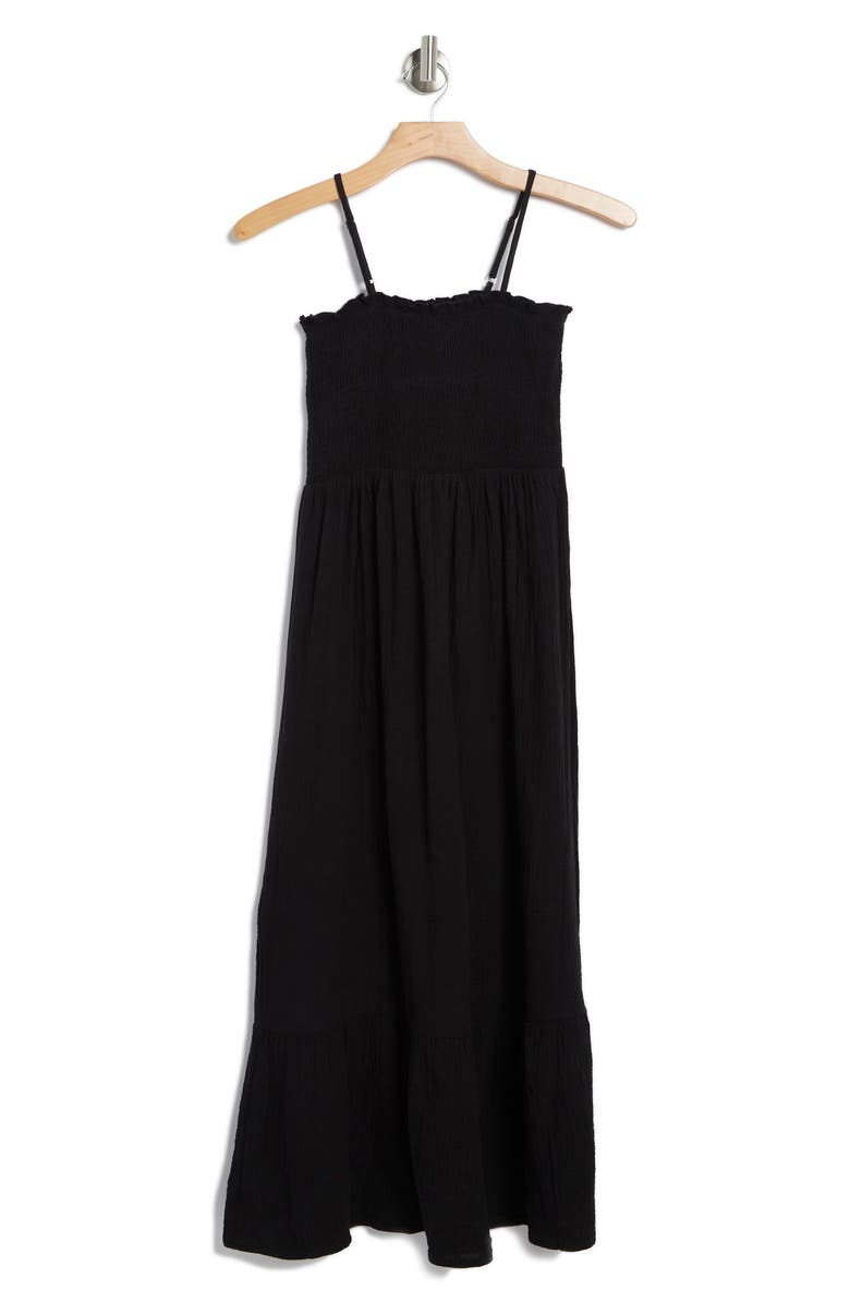 BOHO ME Smocked Double Gauze Cotton Maxi Dress, Alternate, color, 