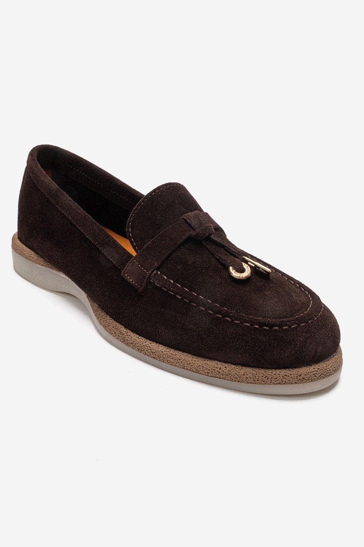 Ilvena Leather Loafer, Alternate, color, Brown Suede