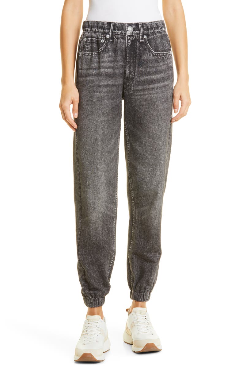 rag & bone Miramar Faux Jeans Joggers, Main, color,