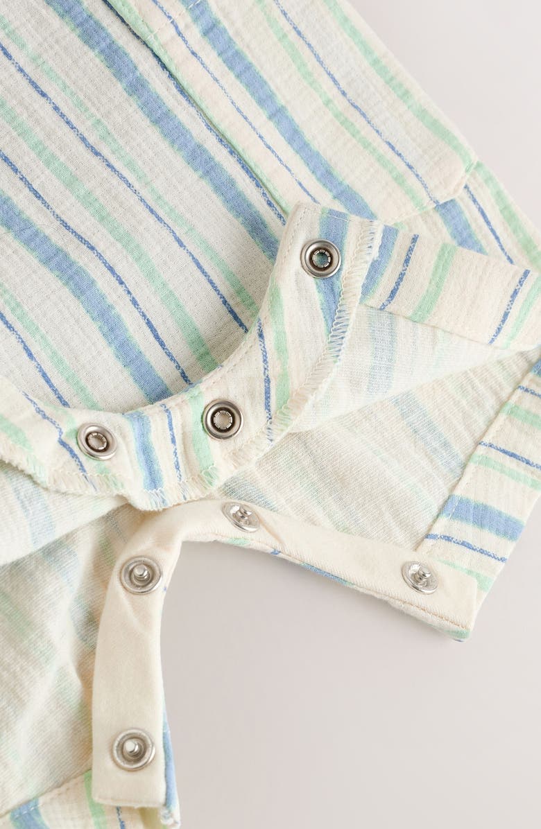 NEXT Stripe Romper & Bodysuit Set, Alternate, color, Blue