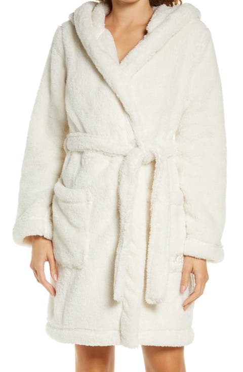 Aarti Faux Shearling Hooded Robe