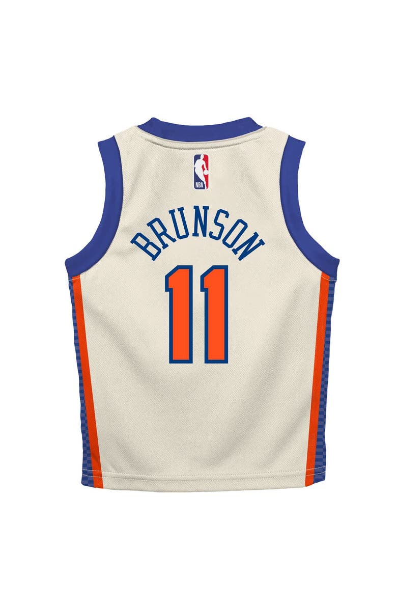 Nike Infant Nike Jalen Brunson Cream New York Knicks 2025/26 City Edition Swingman Jersey, Alternate, color, Cream