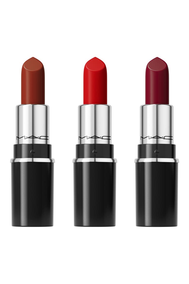 Everyday Luxury Mini Lustreglass Lipstick Trio Holiday Gift Set $45 Value, Main, color, RED
