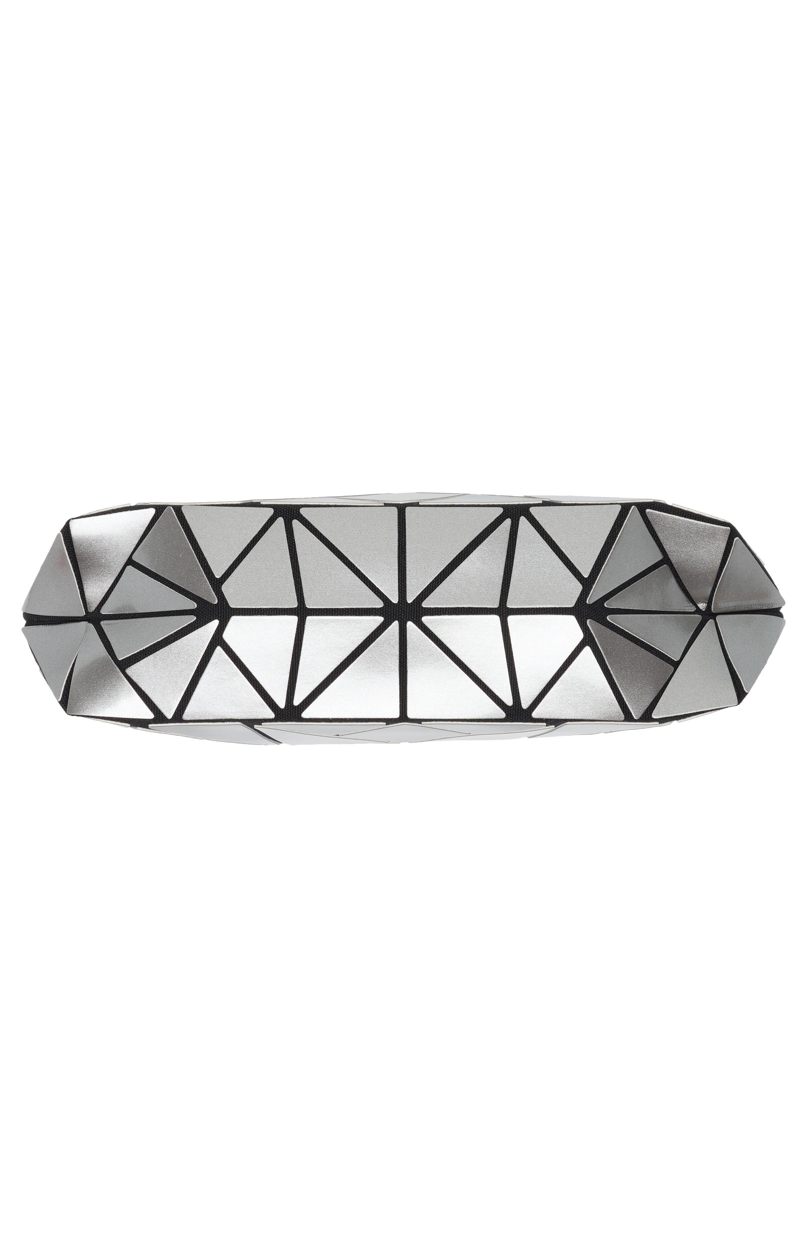 Slanted Square Convertible Clutch, Alternate, color, SHINY GREY