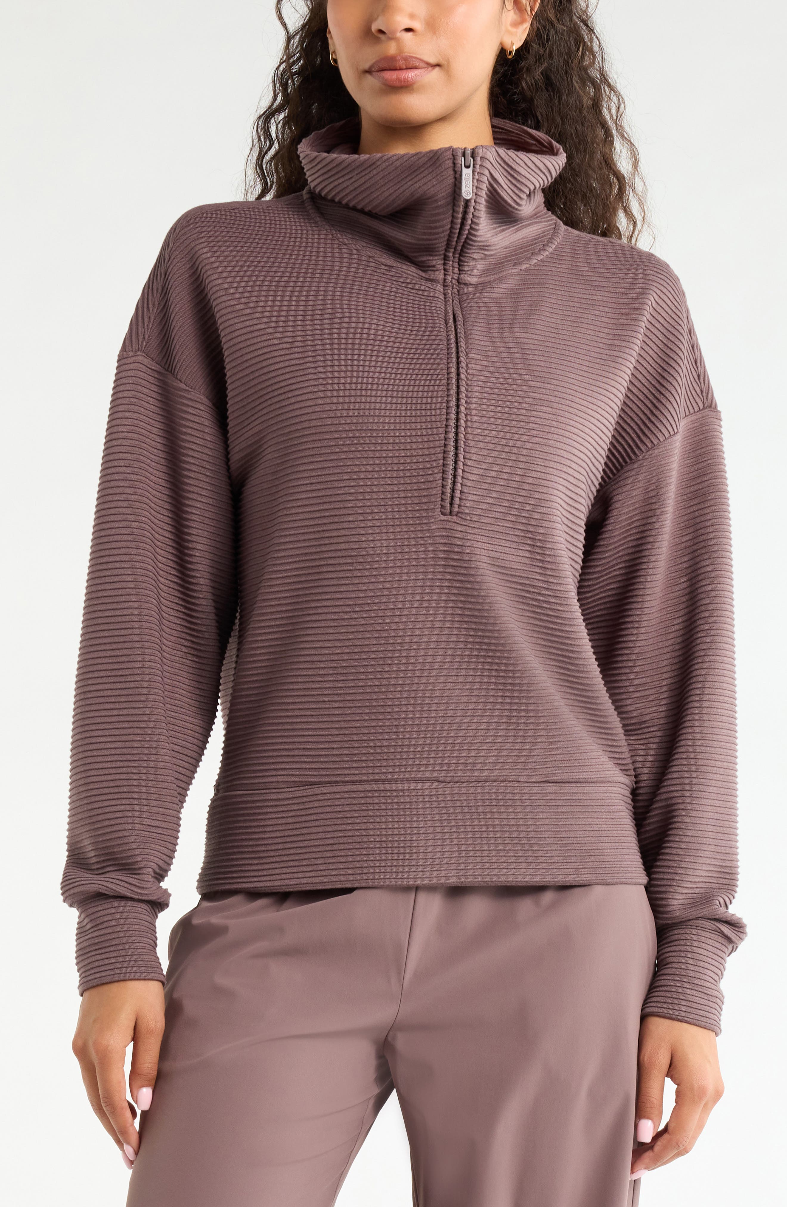 Ottoman Half Zip Pullover (Women) | Nordstrom