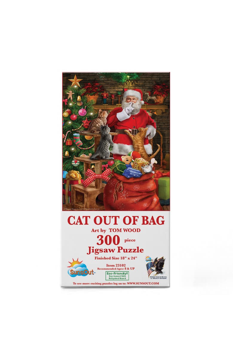 Sunsout Cat out of the Bag 300 piece Jigsaw Puzzle for Adults, Alternate, color, Multicolor