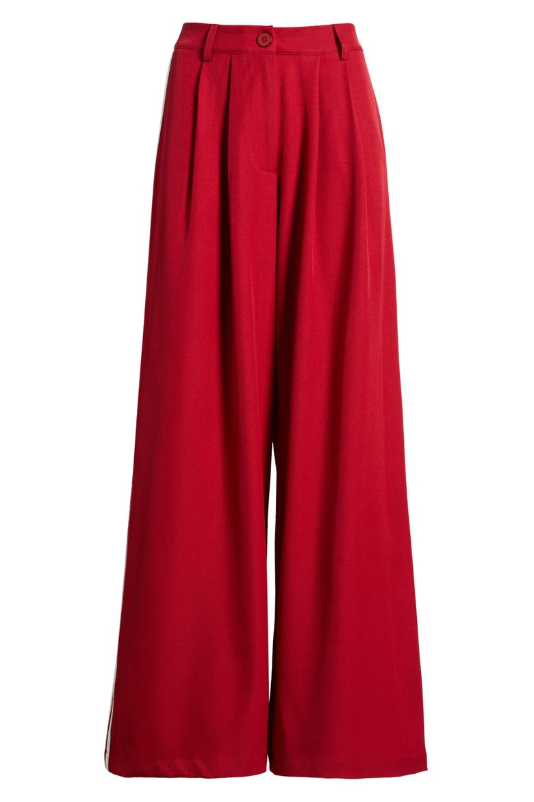 Serenity Wide Leg Pants, Alternate, color, CRIMSON