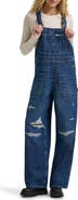 Lee Distressed Relaxed Denim Overalls