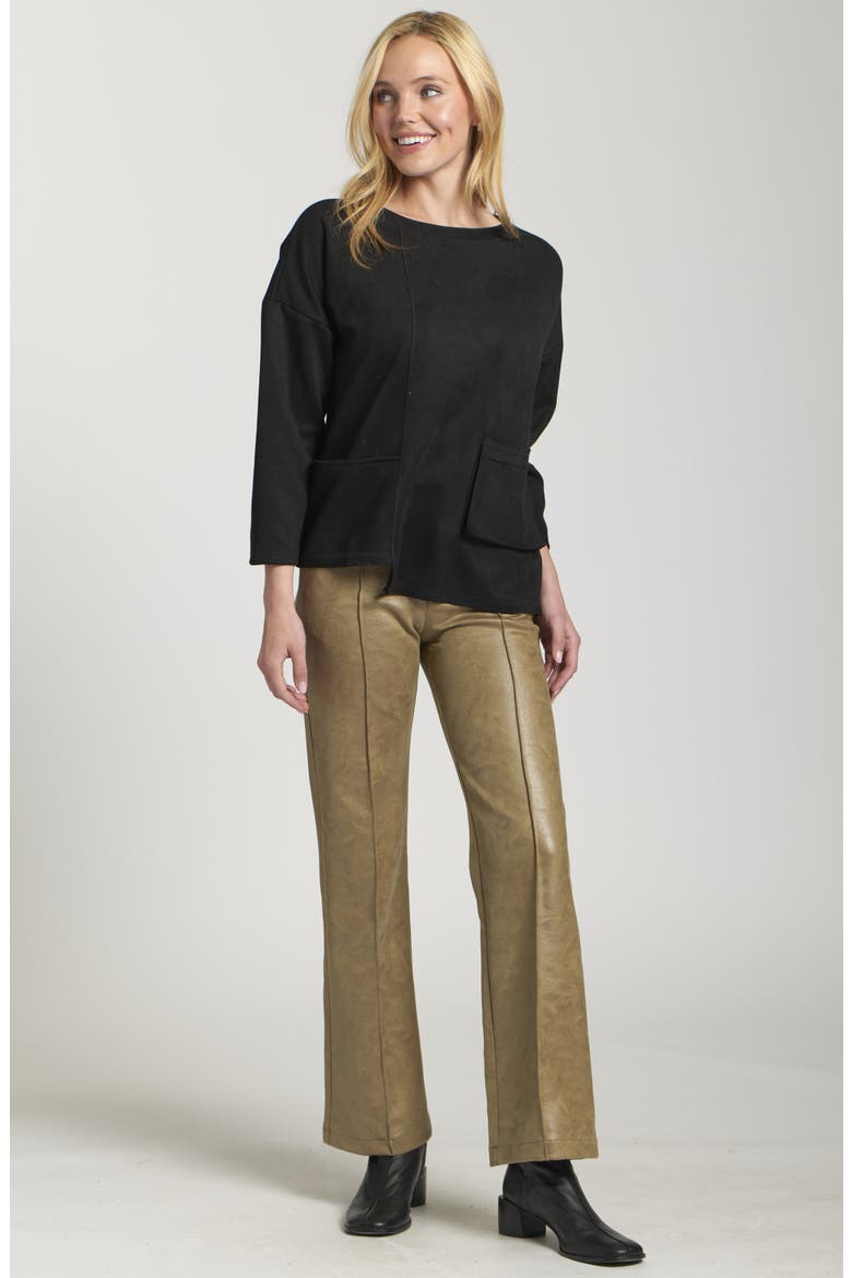 Asymmetric Pullover, Alternate, color, BLACK